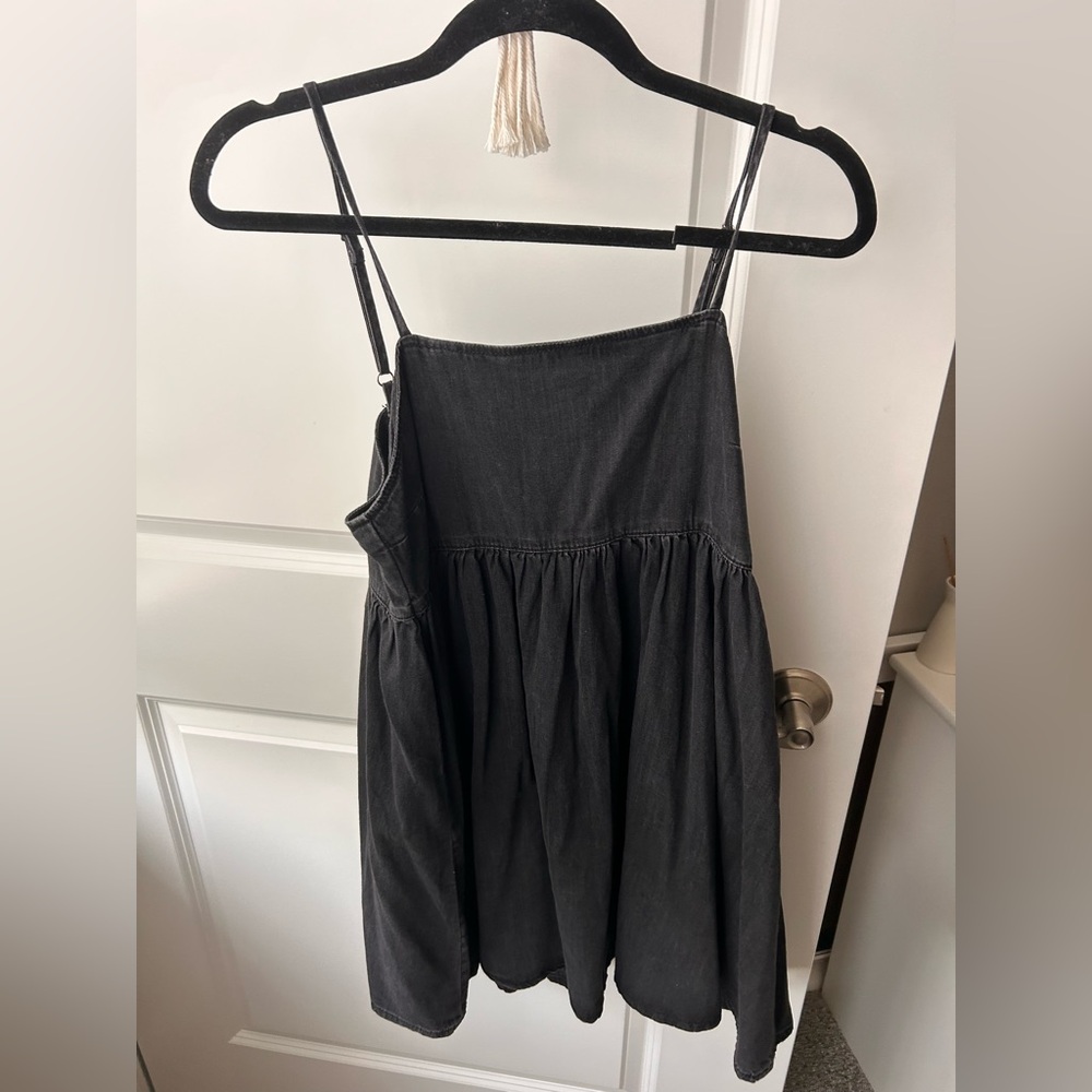 Topshop Charcoal Black Dress